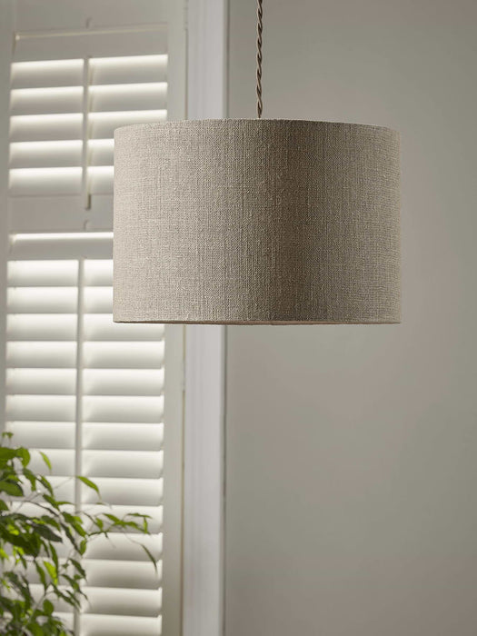 Natural Linen Textured Shade - Small