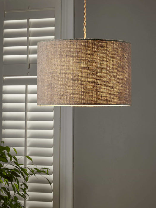 Natural Linen Textured Shade - Small