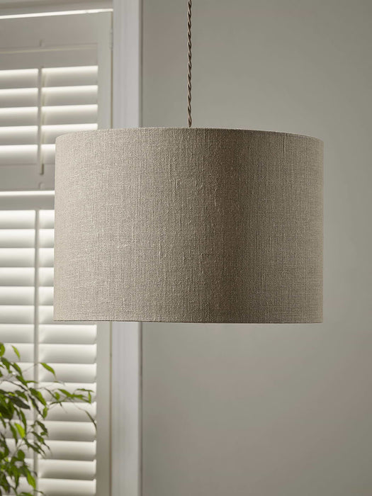 Natural Linen Textured Shade - Large