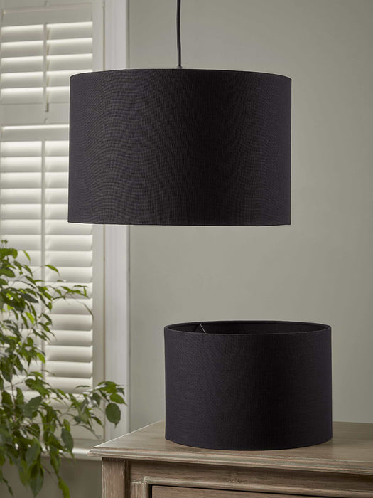 Black Linen Shade - Small