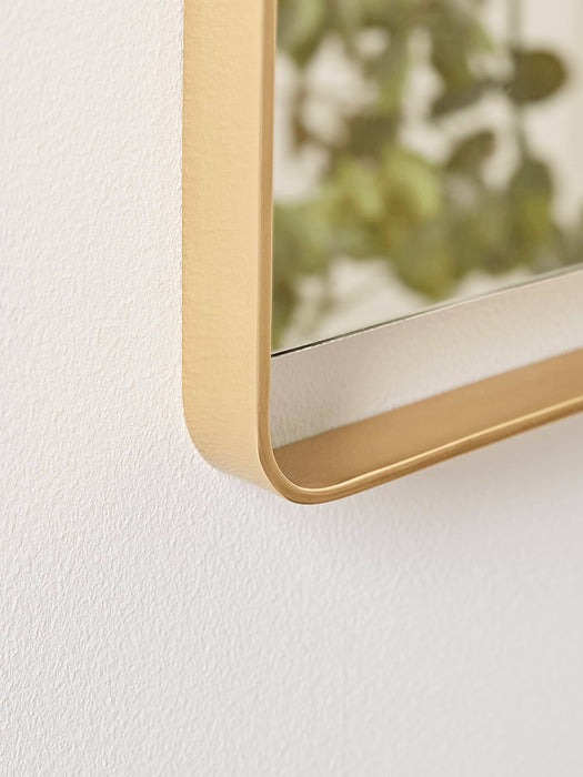Brass Suspended Frame Wall Mirror
