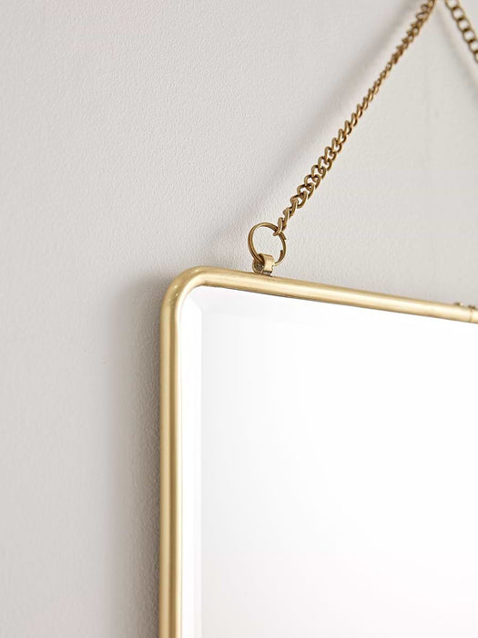 Antique Brass French Folding Mirror - Large