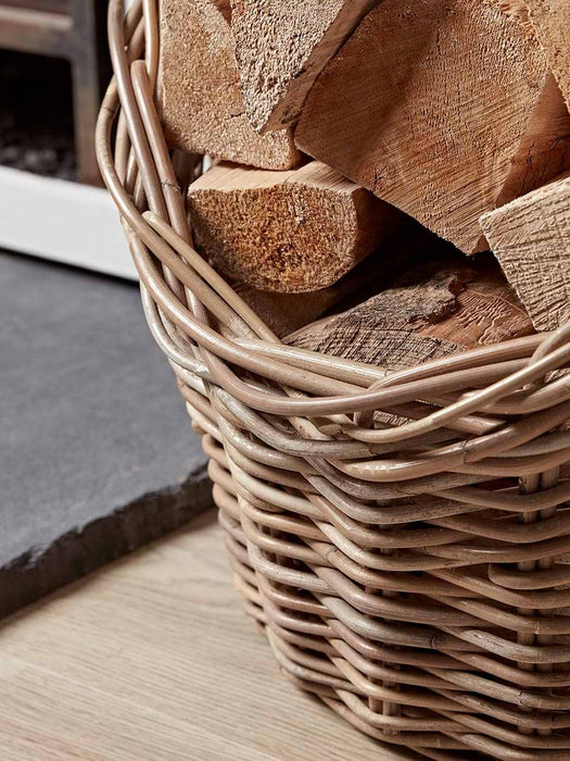 Rattan Log Basket