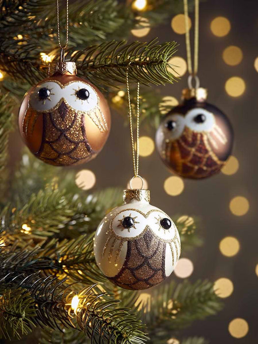 Twenty Five Miniature Owl Baubles