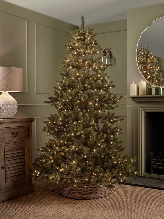 Indoor Outdoor Fabulous Pre-Lit Pine Tree - 7ft