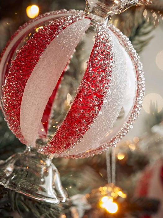 Four Giant Sweets Glass Baubles