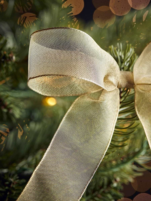 Twelve Golden Organza Tree Bows