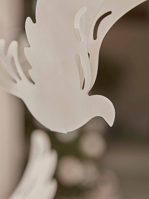 Three Hanging Paper Doves
