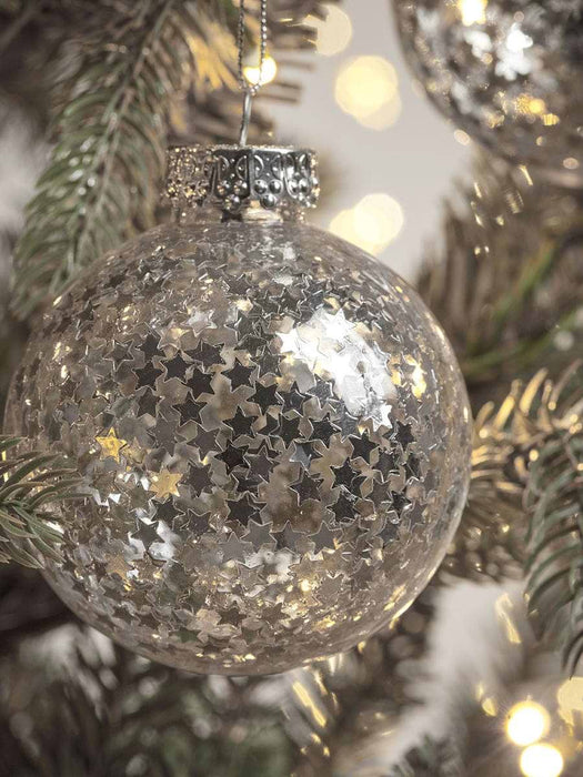 Twelve Sparkling Stars Shatterproof Baubles