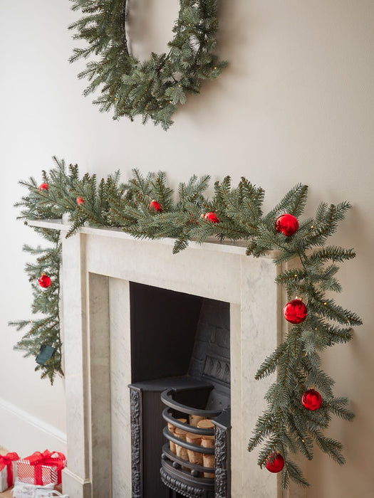 Dusky Pine Pre-Lit Garland