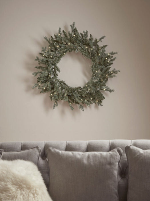 Dusky Pine Pre-Lit Wreath