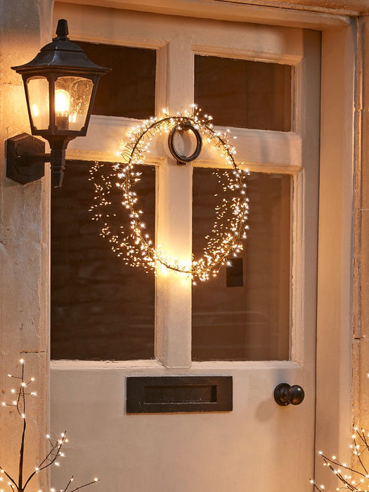 Naked Wire Front Door Light Up Tree Set