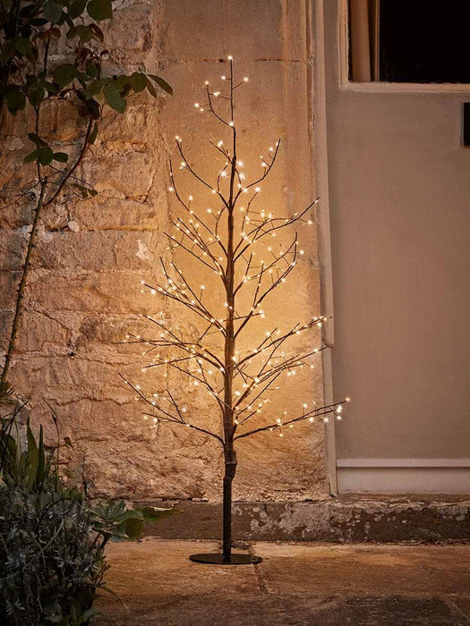 Naked Wire Front Door Light Up Tree Set