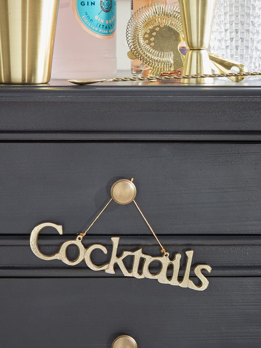 Cocktails Metal Hanging Decoration