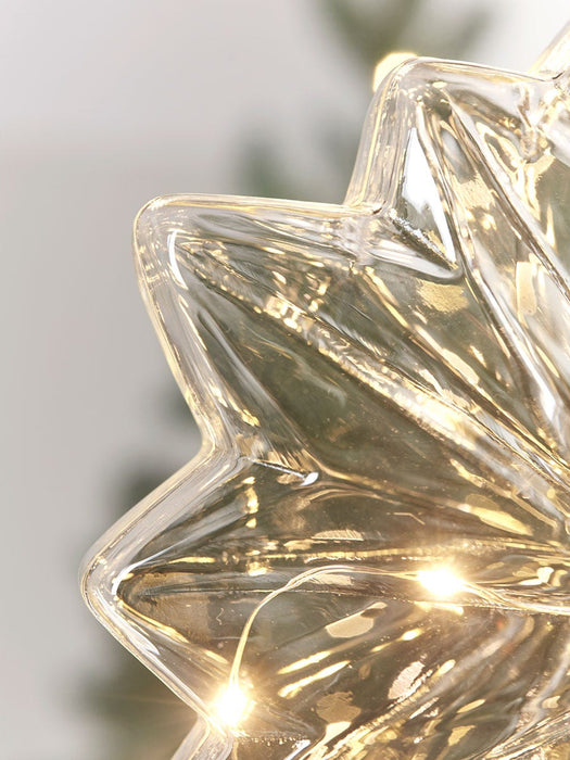 Oversized Light Up Glass Snowflake
