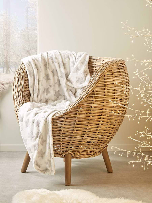 Festive Stars Fleecy Throw