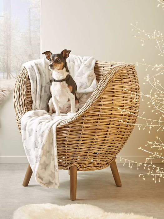 Festive Stars Fleecy Throw