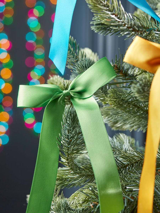 Twelve Satin Tree Bows - Bright Mix