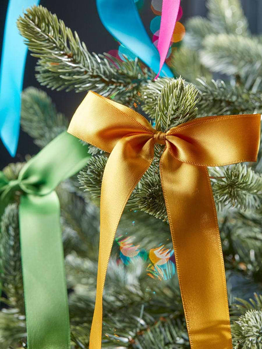 Twelve Satin Tree Bows - Bright Mix