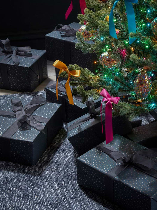 Twelve Satin Tree Bows - Bright Mix