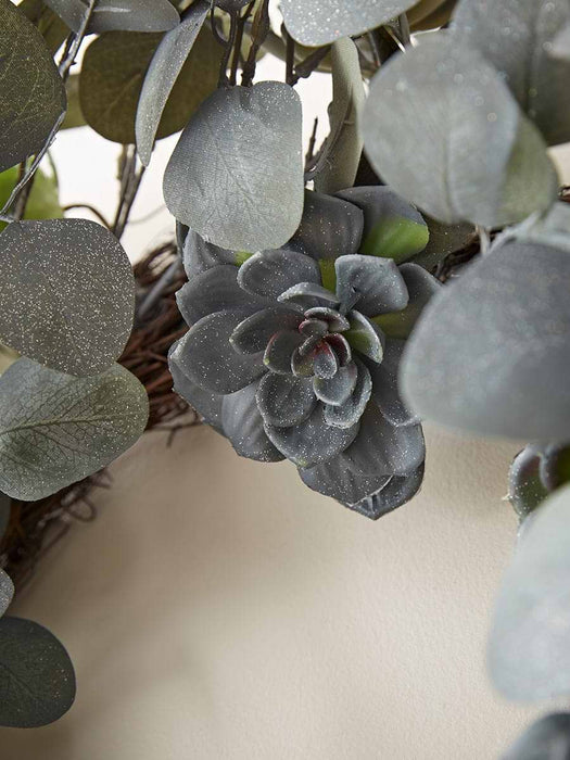 Succulent & Eucalyptus Wreath