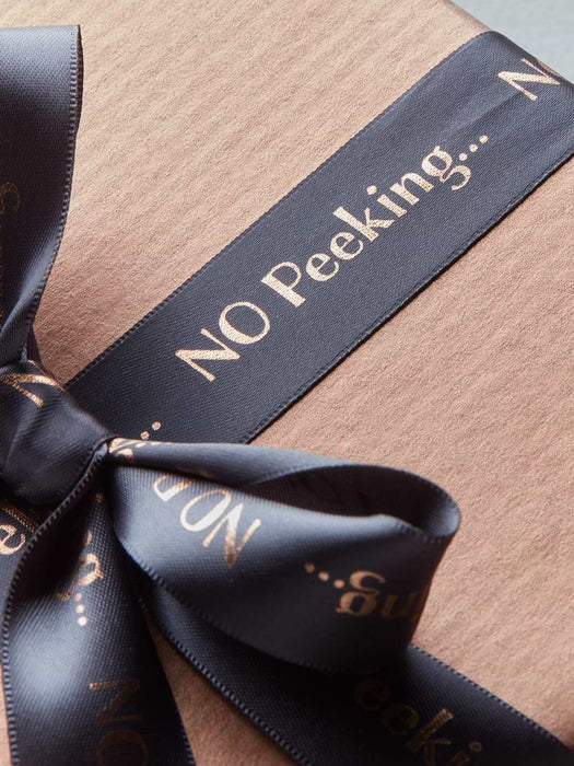 No Peeking Ribbon - Charcoal