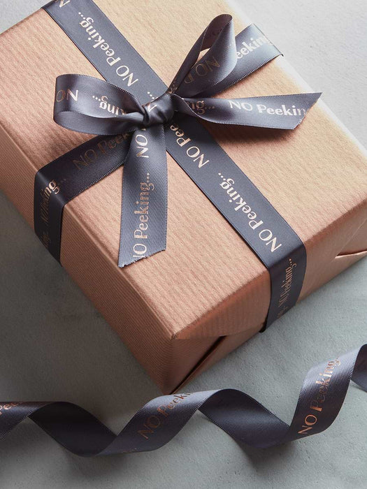 No Peeking Ribbon - Charcoal