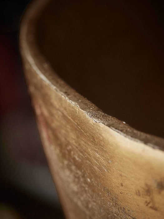 Footed Antique Brass Wine Cooler