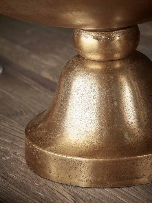 Footed Antique Brass Wine Cooler