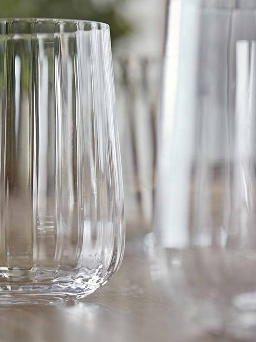 Four Ribbed Tumblers