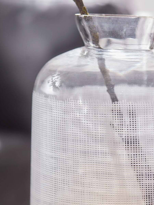Etched Bottle Vase