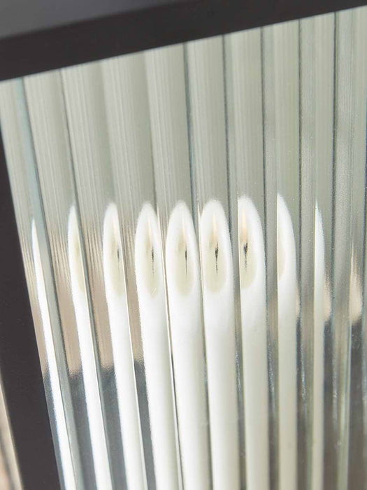 Reeded Glass Lantern - Large