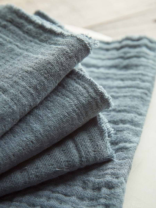 Four Waffle Napkins - French Blue
