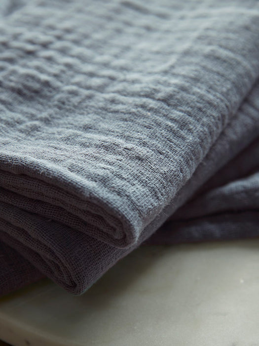 Four Waffle Napkins - French Blue