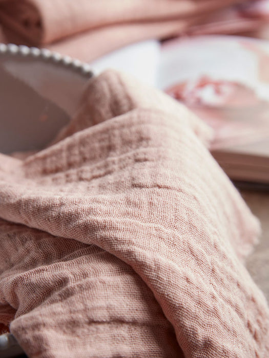 Four Waffle Napkins - Blush