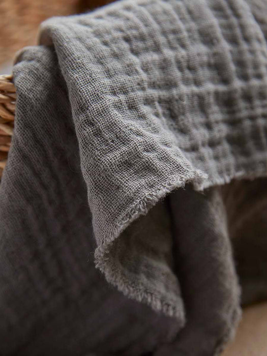 Four Waffle Napkins - Deep Grey