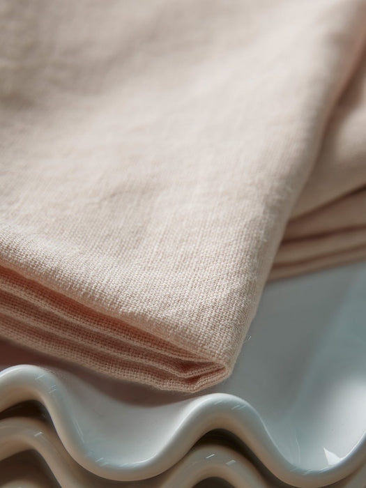 Four Linen & Cotton Napkins - Dusky Rose