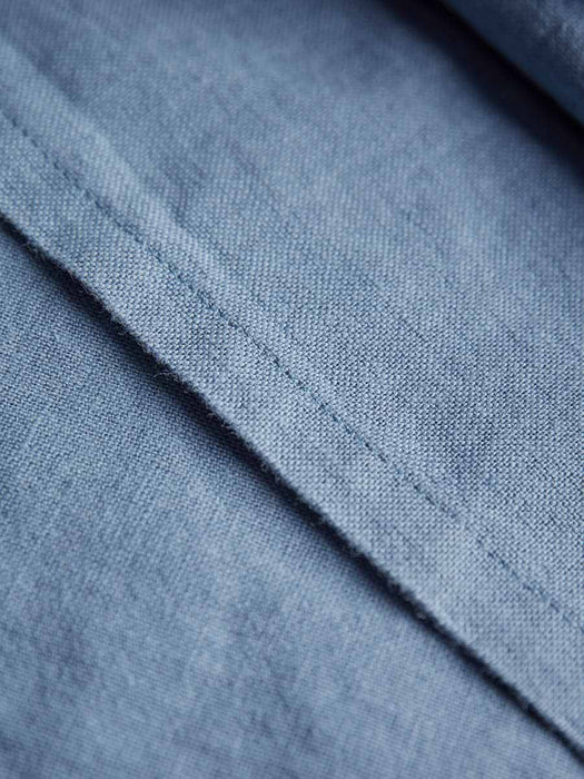 Four Linen & Cotton Napkins - French Blue