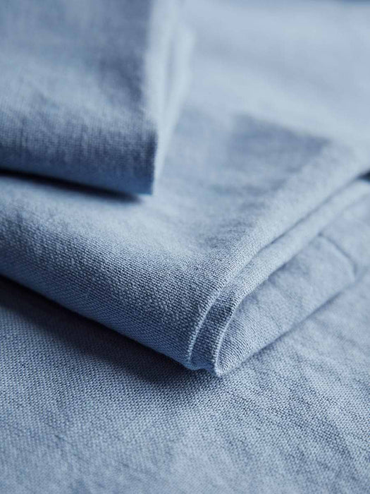 Four Linen & Cotton Napkins - French Blue