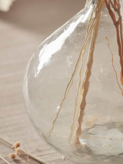Textured Glass Bud Vase