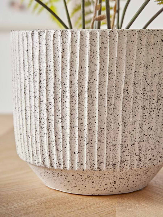 Fluted Speckled Planter