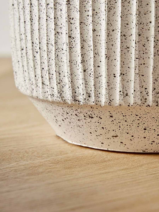 Fluted Speckled Planter
