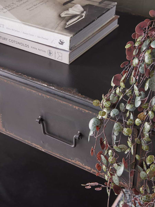 Industrial Iron Console Table