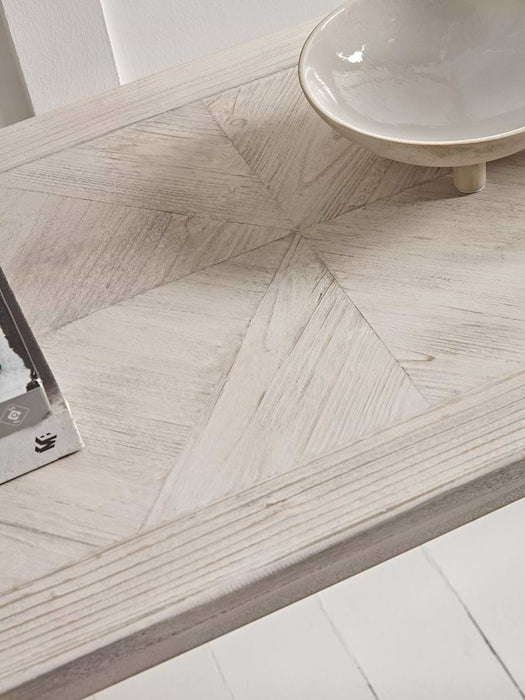Limewashed Parquet Console Table
