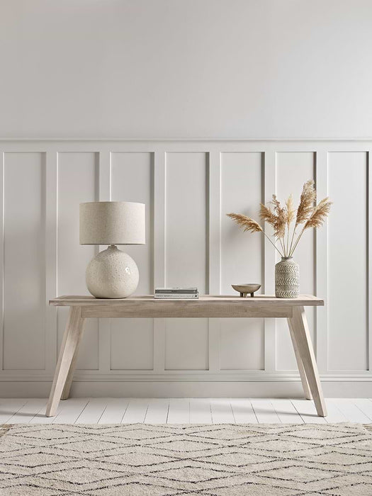 Limewashed Parquet Console Table