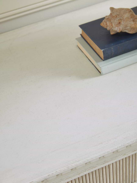Whitewashed Ribbed Chest of Drawers