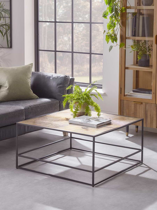 Etched Top Coffee Table