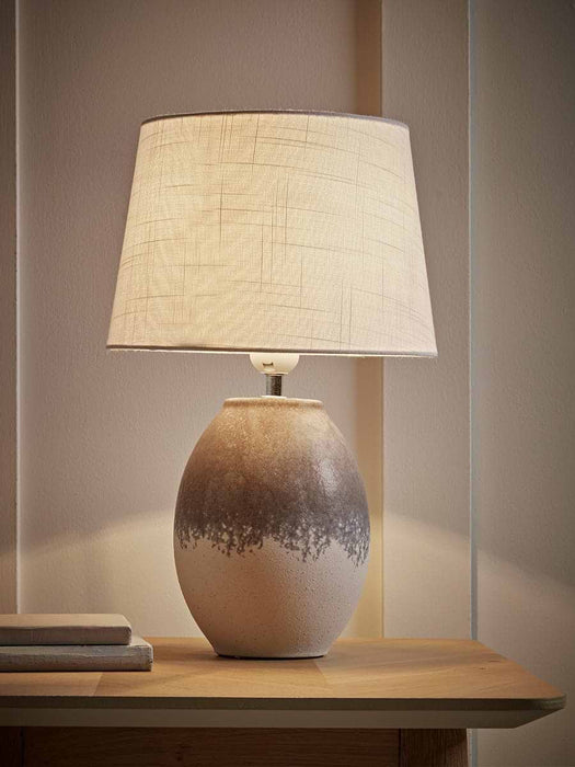 Blue Dipped Glaze Table Lamp