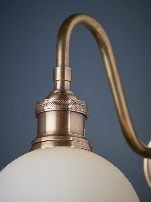 Frosted Globe Wall Light