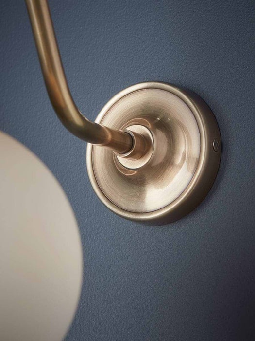 Frosted Globe Wall Light
